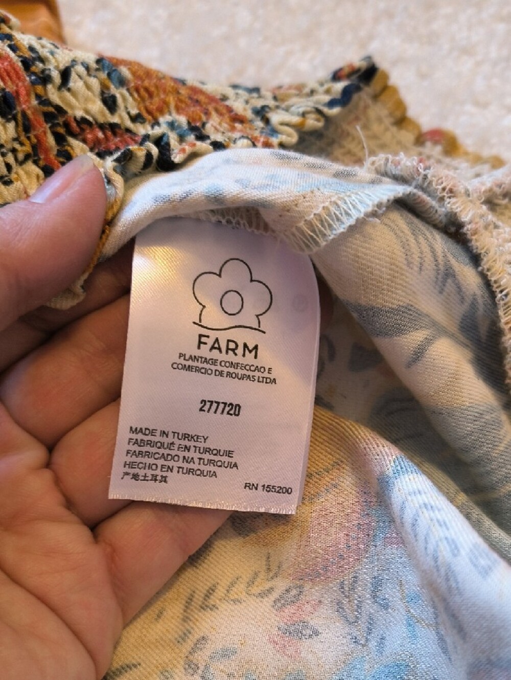 NWOT Farm Rio For Anthropologie Bambina Floral Skirt Set (M) - Picture 14 of 16